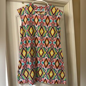 Anthropologie Uncle Frank Shifty geometric pattern Dress EUC size small